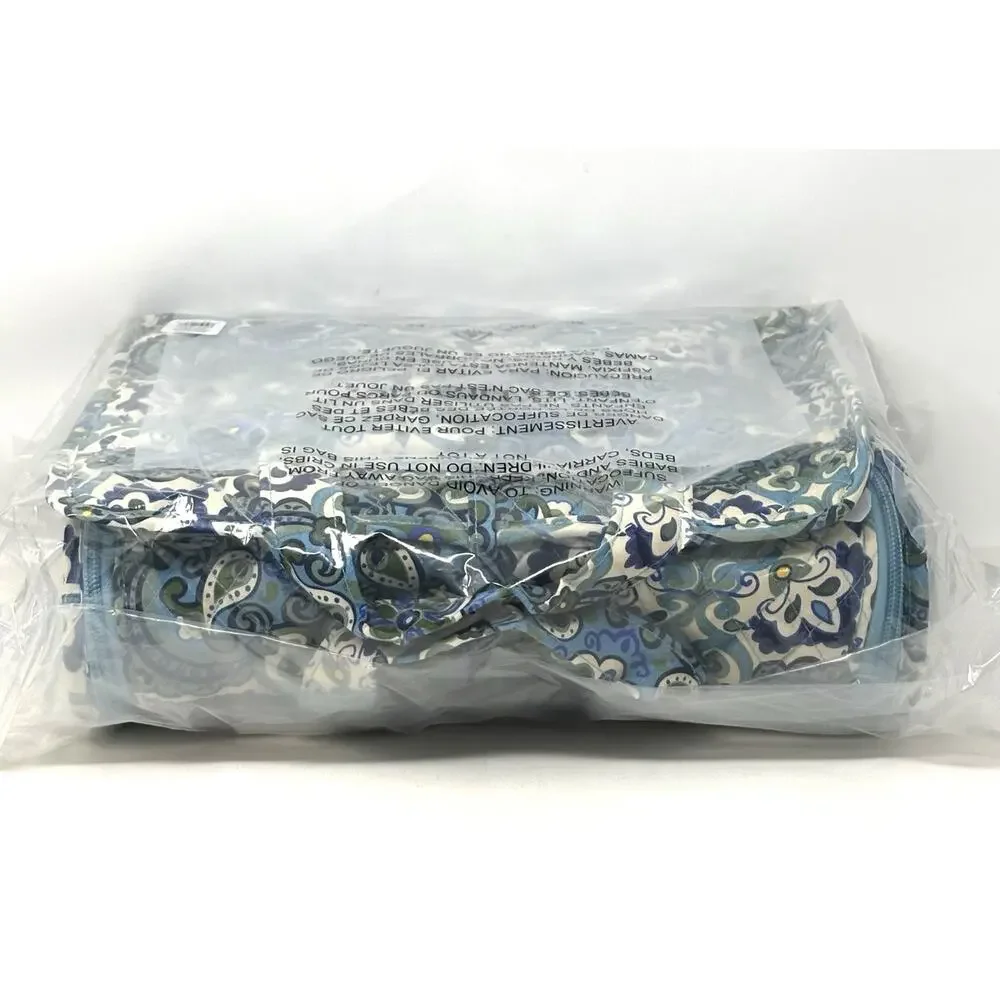 Vera Bradley Maritime Medallion Grand Hanging Organizer Travel Makeup Bag
